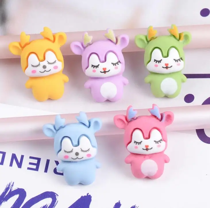 10 шт./лот рождественские украшения с плоской задней стороной из смолы