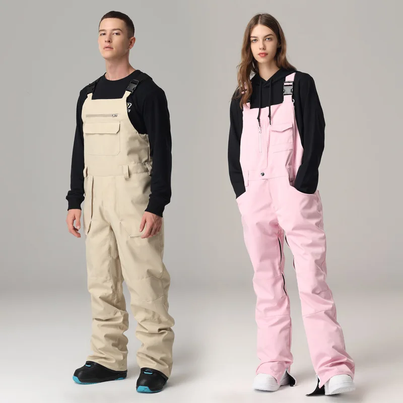 

Ski Pants High-waisted Men Women Outdoor High Quality Windproof Waterproof Warm Couple Snow Trousers Winter Ski Snowboard Wear