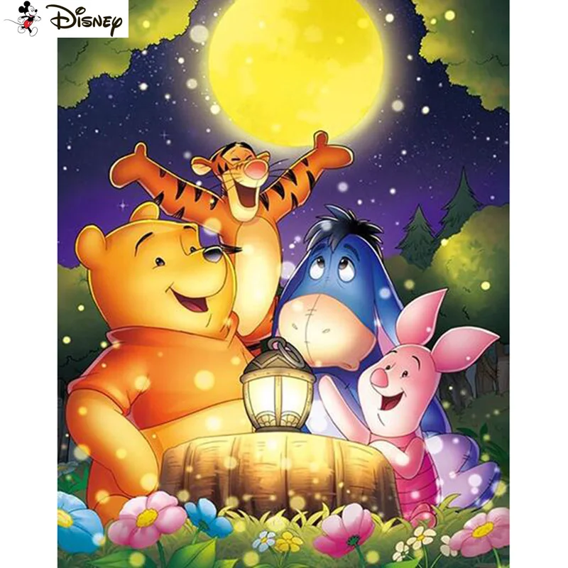 Алмазная живопись Винни-Пух из мультфильма Disney 5D полноразмерная/круглая вышивка