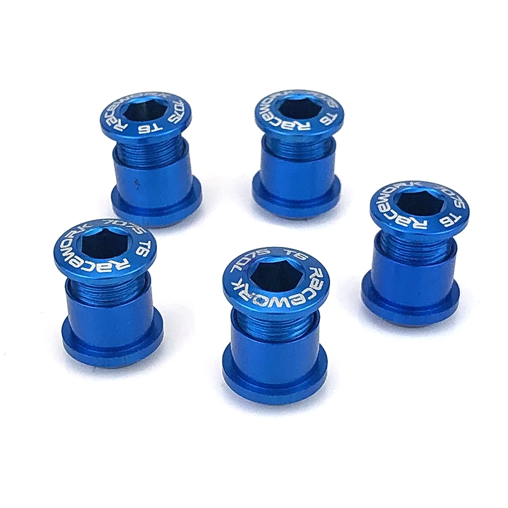 8.5mm Blue Винты для шоссейного велосипеда MTB, 7075, алюминиевый сплав, болты для шоссейного велосипеда, 5 шт. в упаковке - Цвет: 8.5mm Blue