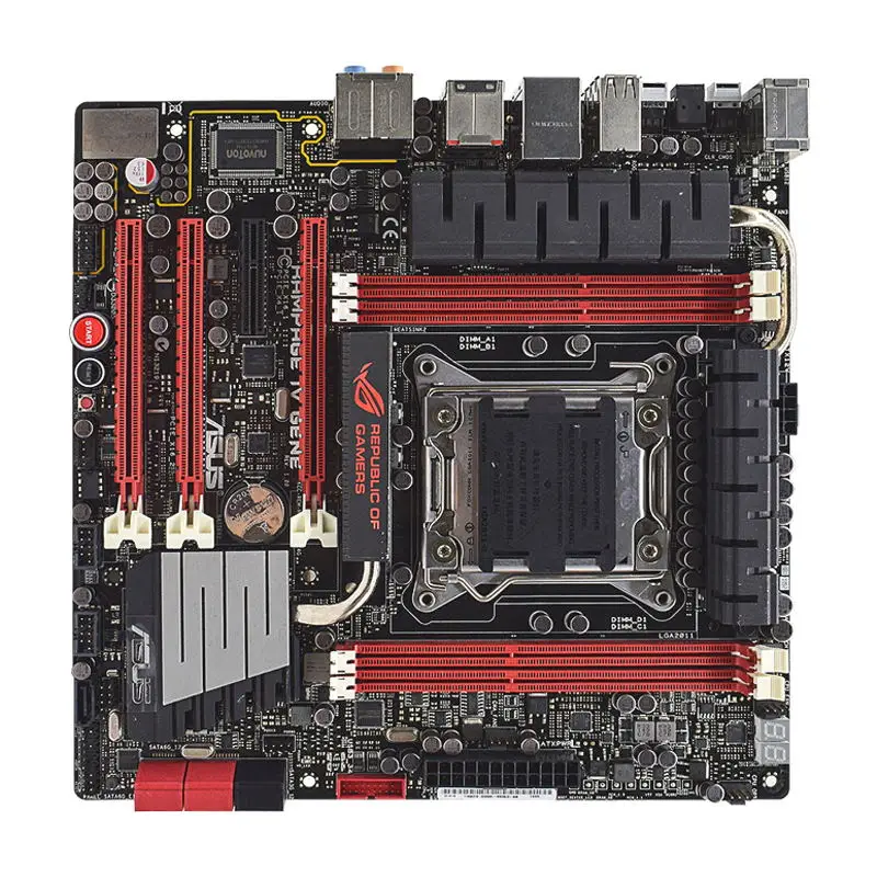 

Asus ROG RAMPAGE IV GENE Kit X79 материнская плата DDR3 Материнская плата 2011 Intel Core i7 процессор 64 ГБ 3 × Φ 3,0 X16 USB3.0 SATA3 ATX