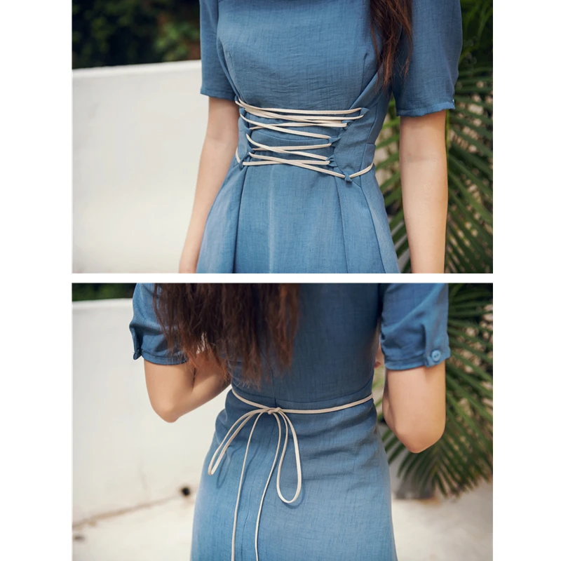 

Vintage Woman Renaissance Medieval Dress Retro Short Sleeve Evening Vestido Square Collar Elegant Summer Village Style Dress