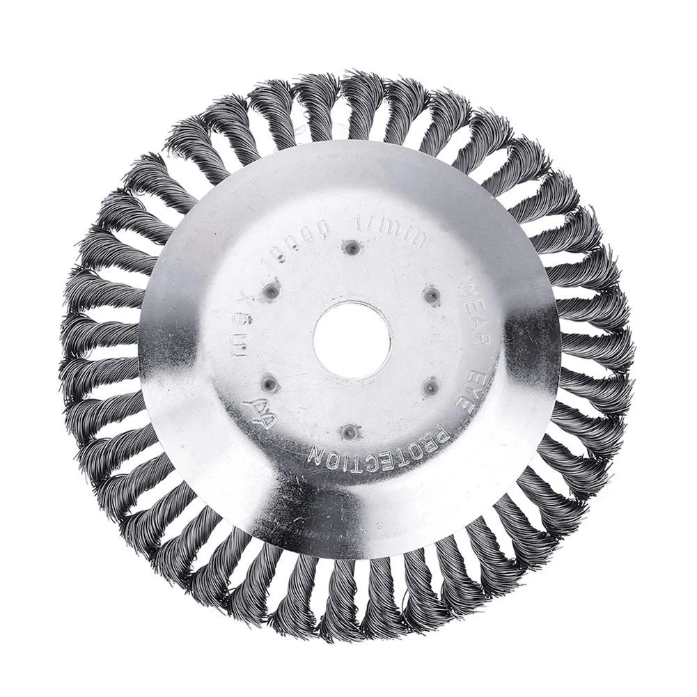 

6/8inch Steel Wire Grass Trimmer Head Rounded Edge Weed Trimmer Head Grass Brush Removal Grass Tray Plate For Lawnmower 150/200m