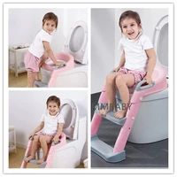 Детский туалетный трон со ступеньками. Мягкое сиденье на липучках, есть боковые поручни. #1