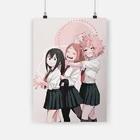 Холст с HD печатью Bnha Girls Ochaco Tsuyu Ashido, настенный художественный плакат, картины для домашнего декора, картины для гостиной, без рамки