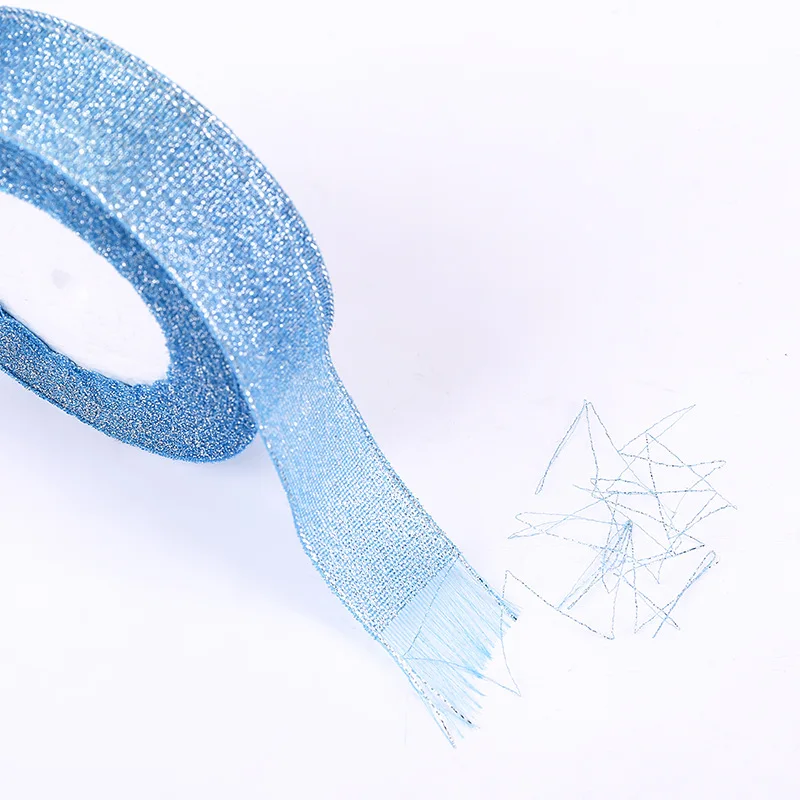 Цветная луковая лента с золотой и серебряной лентой Подарочная коробка