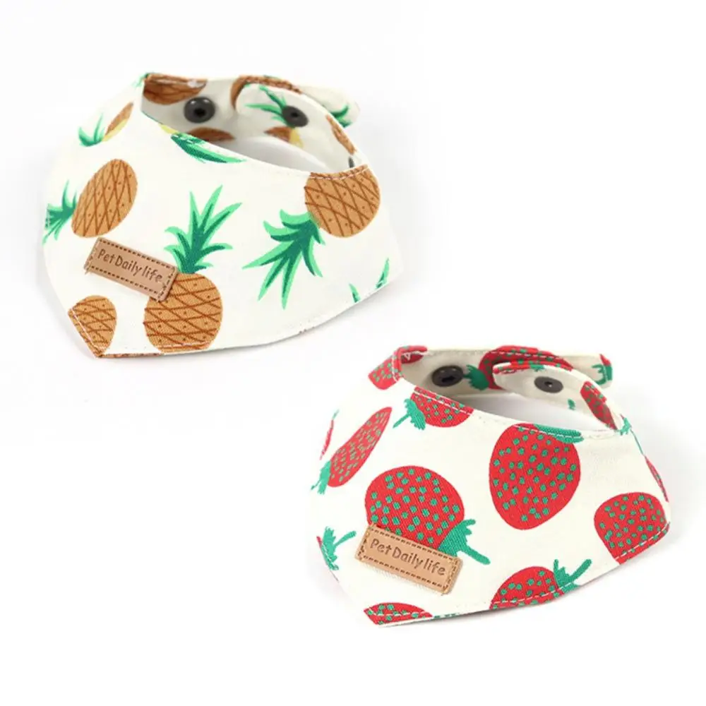 

Pet вытирания слюней младенцев Полотенца шарф собаки ошейник для кота маленького и собачий кошачий шарф Pet Костюмы принадлежности ананасы *