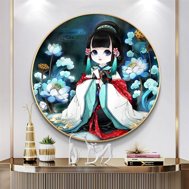 Цена Наборы для вышивки Lotus сказочные, крест-накрест, наборы для рукоделия с напечатанным рисунком, 11CT для домашнего декора, картина, классическа...