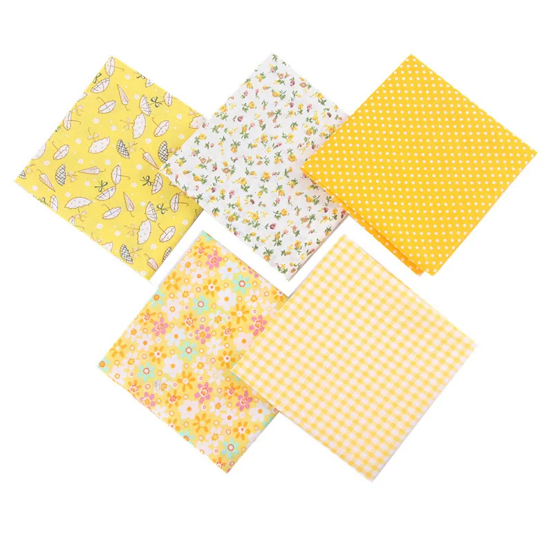

5pcs/Lot 50*50cm Plain Cotton Fabric Patchwork Cloth For DIY Sewing Quilting Baby&Child's Bedclothes Material