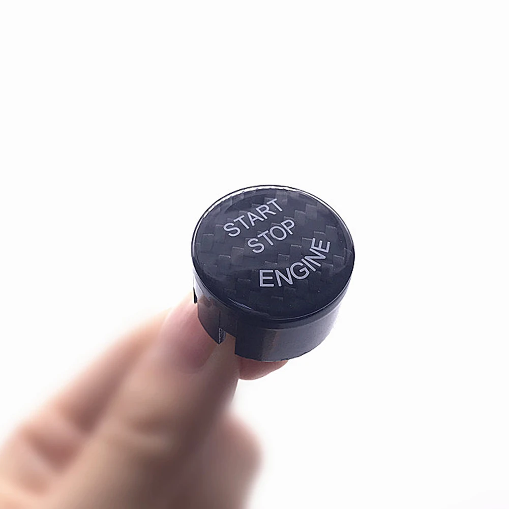 

Carbon Fiber Start Stop Button Cap Sticker For BMW 1 2 3 4 5 6 7 Series F01 F30 X3 X4 X5 X6 Start Button Cover Case Car Styling