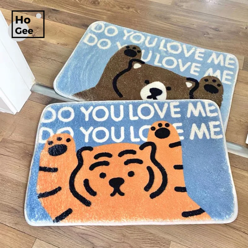 

Baby Carpet For Living Room Modern Kids Carpet Baby Furry Bedroom Carpet Tiger Fluffy Rug Soft Entrance Door Mat Plush Bath Mat