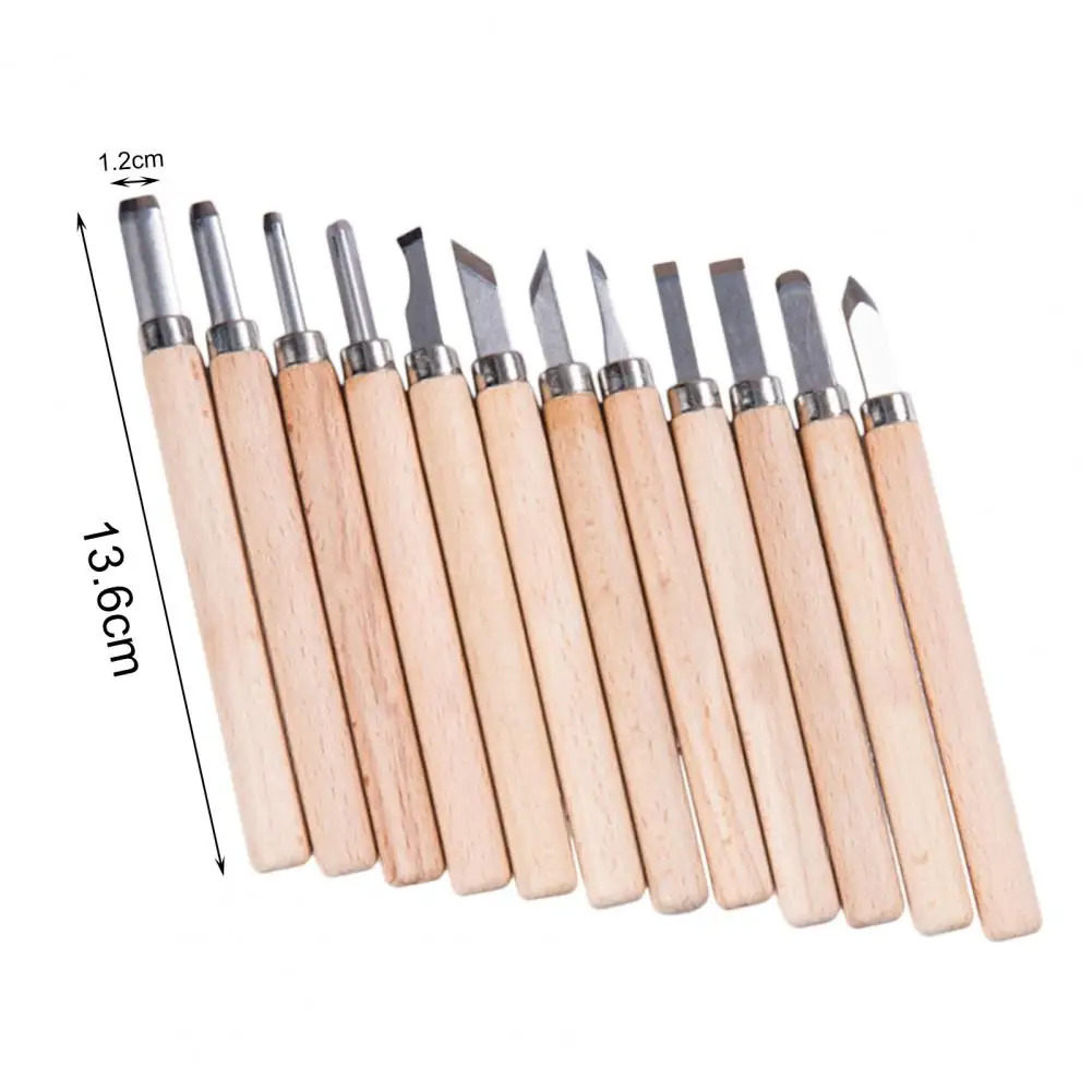 

12Pcs Hand Carving Chisels Sharp Blade Ergonomic Woodworking Tools All-Purpose High Hardness Wood Cutters Wood Carving Knife
