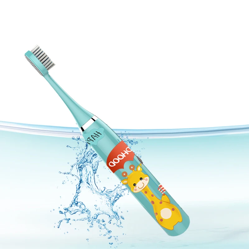 Детская электрическая зубная щетка водонепроницаемая звуковая вибратор для
