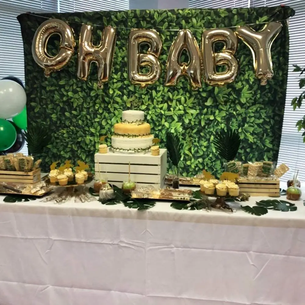 Зеленые листья в виде кирпичной стены фон для фотографии с изображением травы