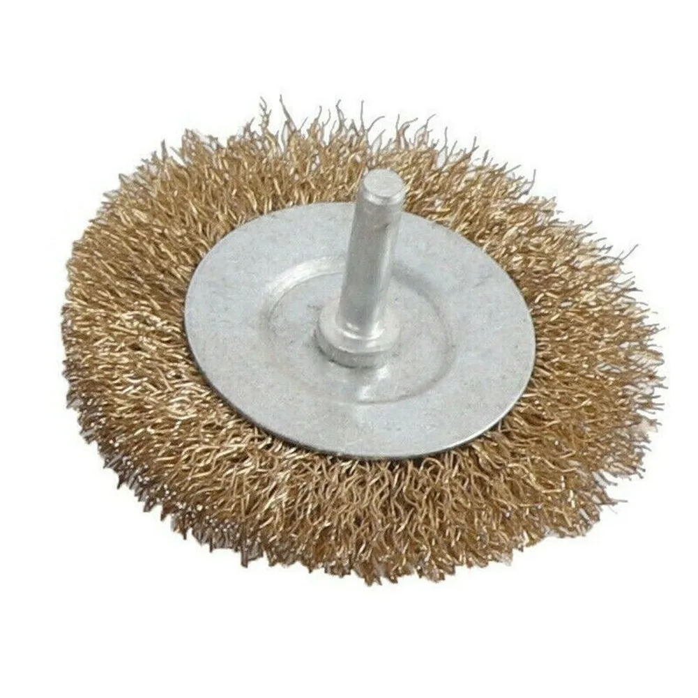 

3* 100mm Wire Wheel Brush Copper Coated Steel Wire Rotary Grinder Tool