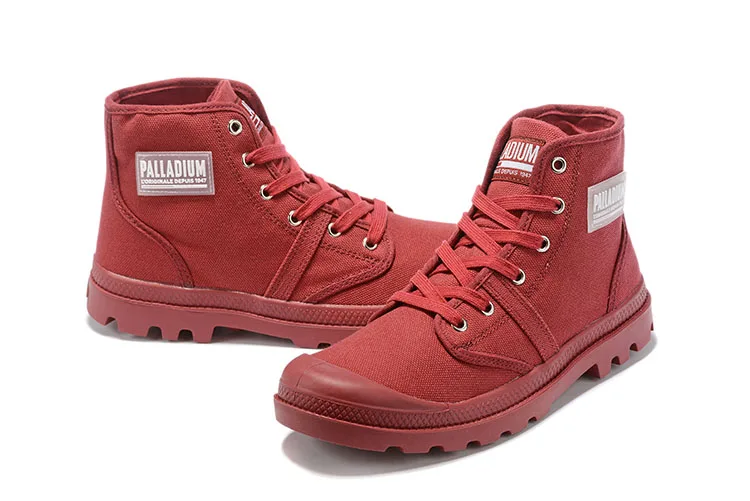 PALLADIUM/мужские ботильоны из спилка; армейские модные ботинки; нескользящая резиновая подошва в ковбойском стиле; Повседневная Удобная высокая обувь флэтс; Размеры 35-45