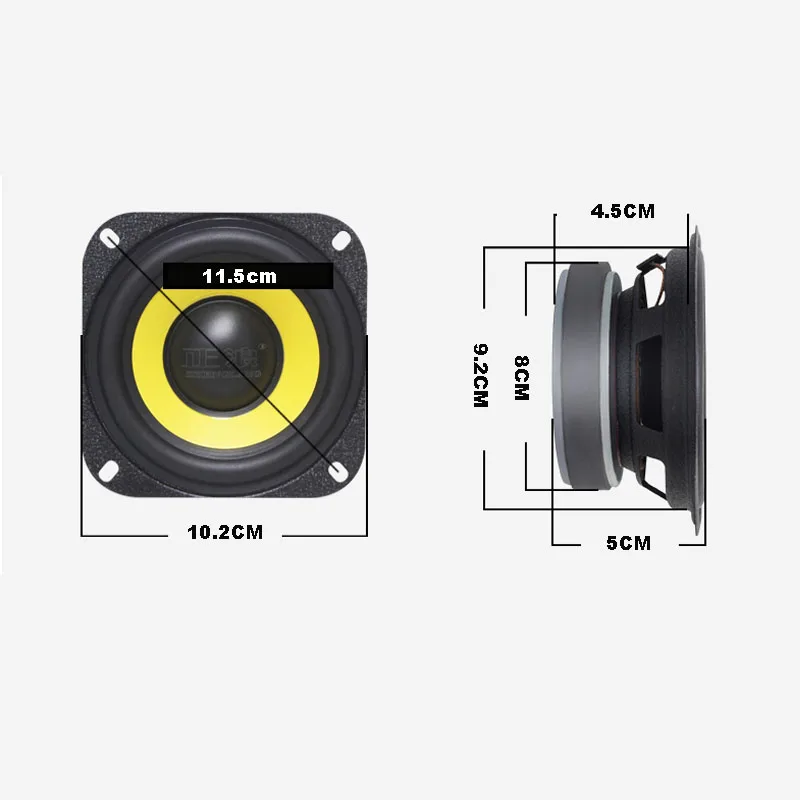 Высококачественный 4 дюймовый автомобильный аудио динамик громкий s Hi Fi стерео|car