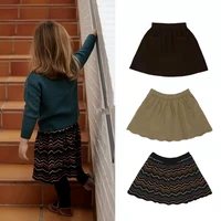 girls skirts 2021 fallwinter new denmark fu girls baby merino wool striped solid color striped skirt
