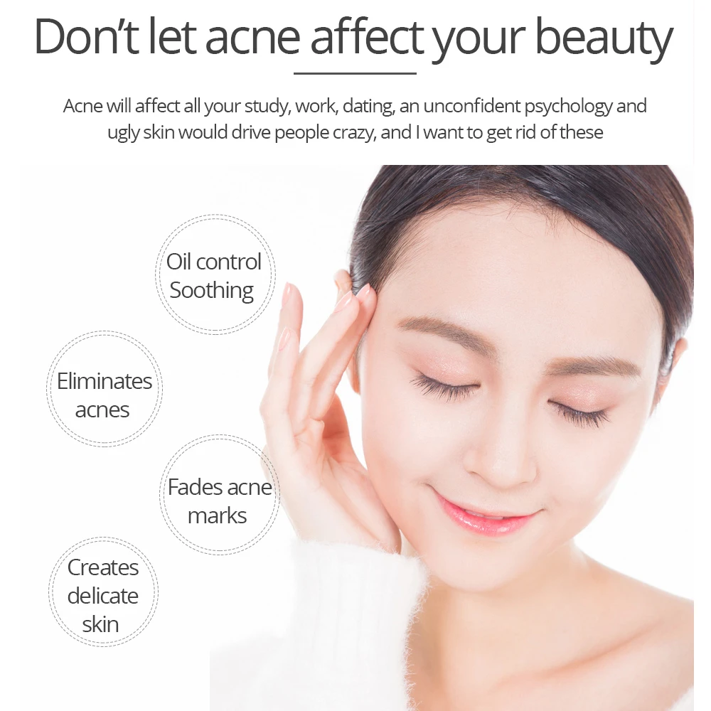 Сыворотка для лица с Чайным Деревом против рубцов от акне отбеливающий крем пор