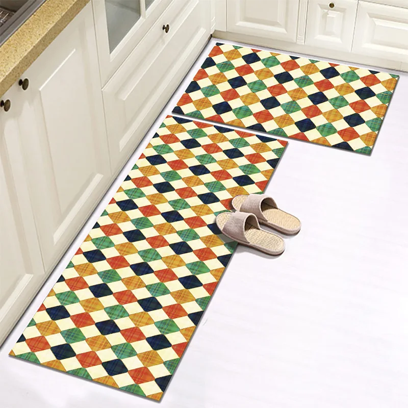 

Modern Kitchen Rug washable Rectangle Entrance Doormat Bedroom Home Floor Decoration kitchen carpet