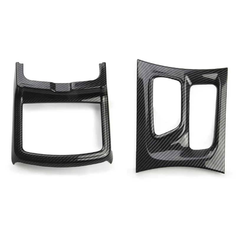 

Автомобильный держатель стакана из углеродного волокна, крышка, отделка, декоративная наклейка с автомобильной центральной консолью из уг...