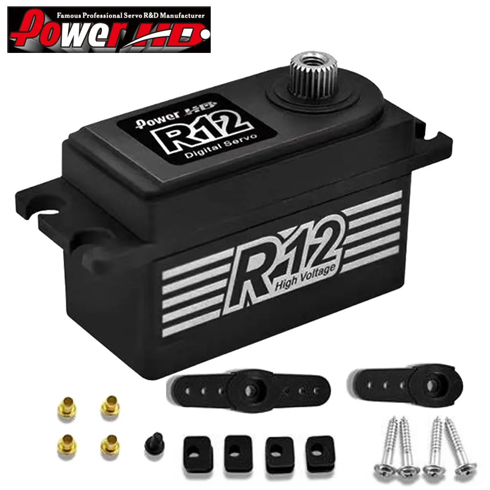 Мощный бесщеточный металлический сервопривод HD R12 12 кг 6 0 8 4 в с высоким крутящим