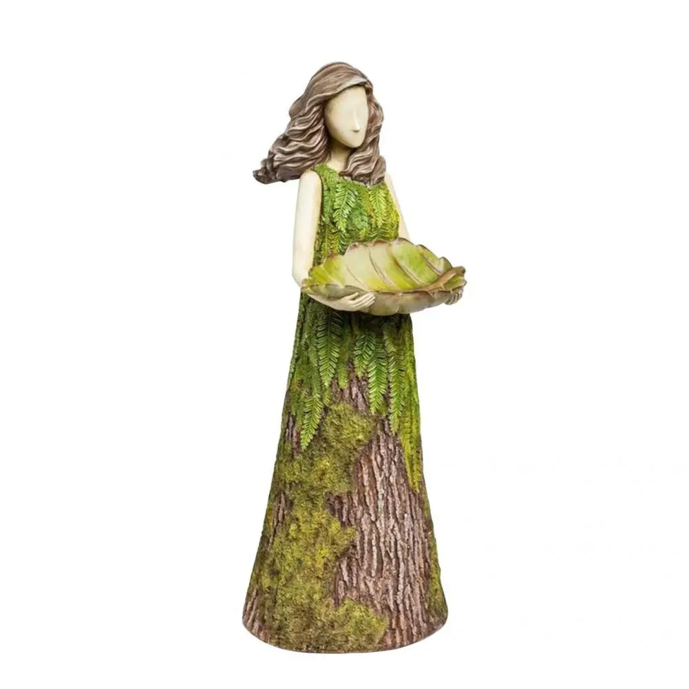 Высокая кормушка для птиц водонепроницаемая статуя богини нелегко подвергать