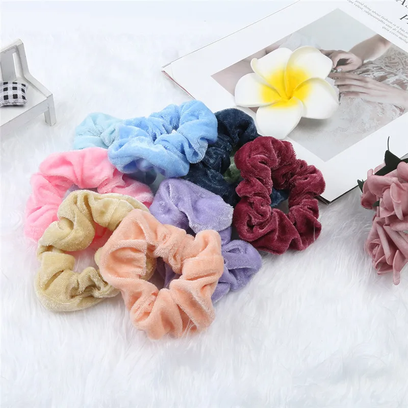 Аксессуары для волос девочек 47 шт. бархатные безопасные резинки женщин или