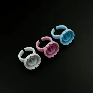 Одноразовые пигментные круглые кольца для микроблейдинга, для клея, для наращивания ресниц, держатель чернил для татуировок, 100, инструмент для ресниц шт.