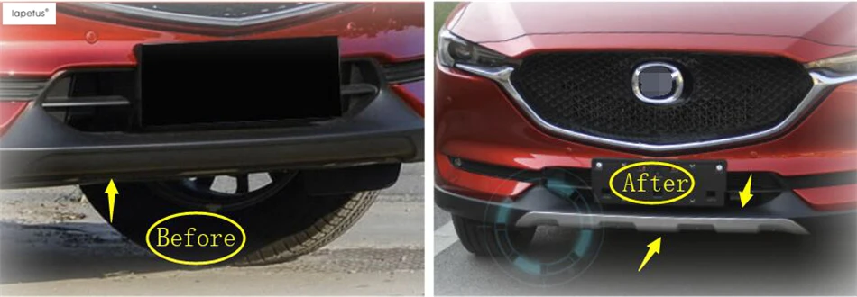 Lapetus Аксессуары для Mazda CX-5 CX5- передних и задних бамперов, защита Бампера, Накладка для литья