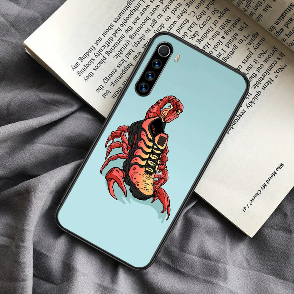 

Sneakers Sports Shoes Fashion Phone Case For Xiaomi Redmi Note 7 8 8T 9 9S 4X 7 7A 9A K30 Pro Ultra Black Waterproof Soft Shell