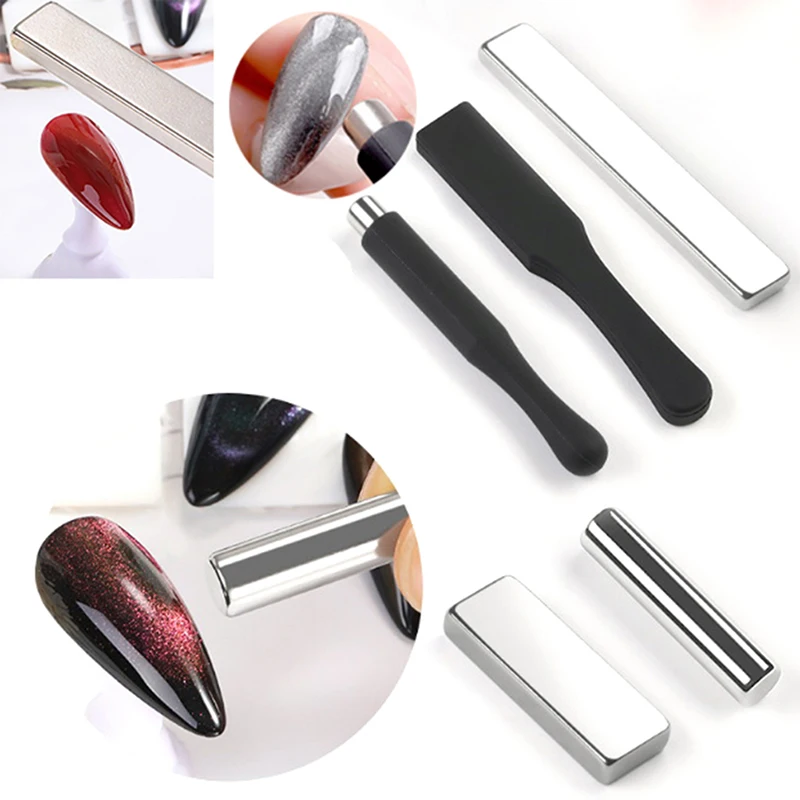 1PC Cat Eye Magnetic Magnet Slice Board For UV Gel Polish DIY Nail Tool Stick Strong 3D Effect Art | Красота и здоровье