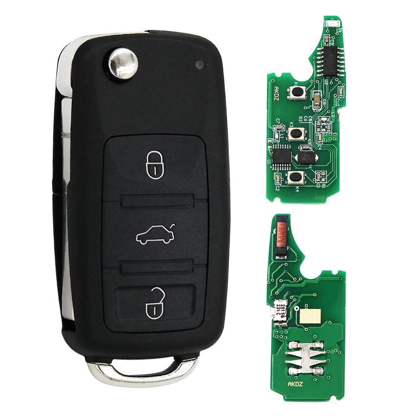 Умный ключ для автомобиля складной с дистанционным управлением 3 + 1/4 кнопками 315