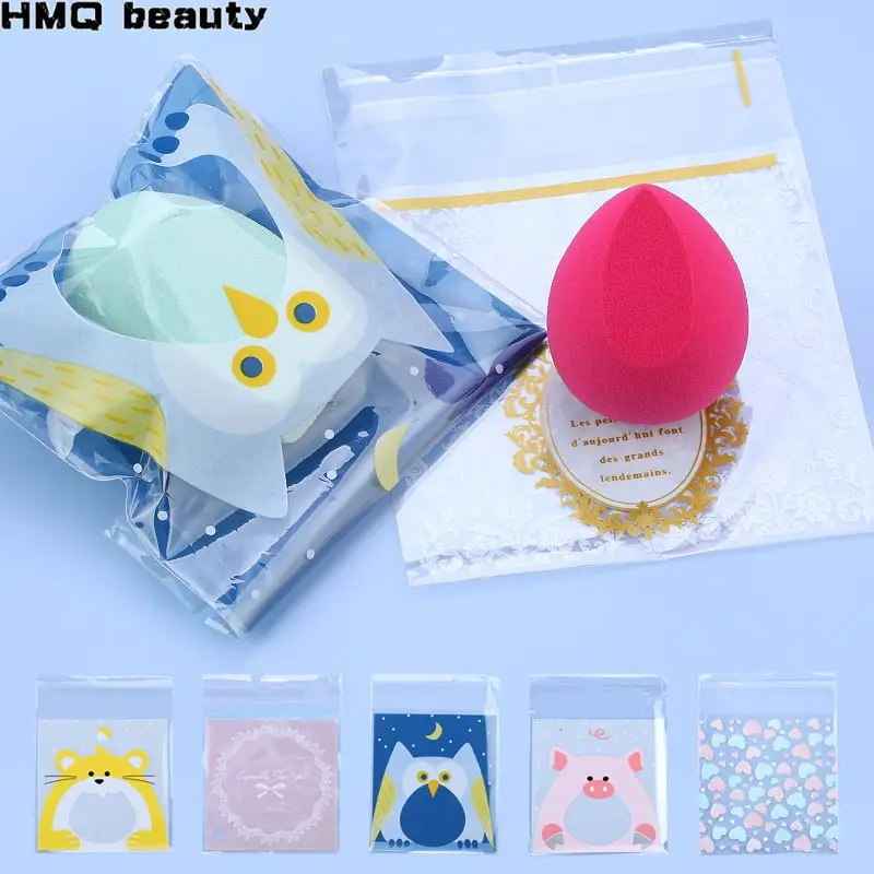 100 шт милые губки упаковка мешок хранения Красота Макияж Инструменты