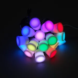 Светодиодный модуль с прозрачноймолочной крышкой, 20 мм, 5 в постоянного тока, ws2811IC 5050SMD1