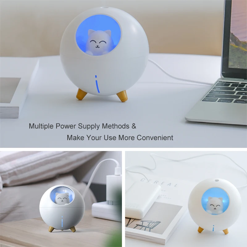 YAJIAO новый увлажнитель воздуха с изображением планеты кота арома-диффузор