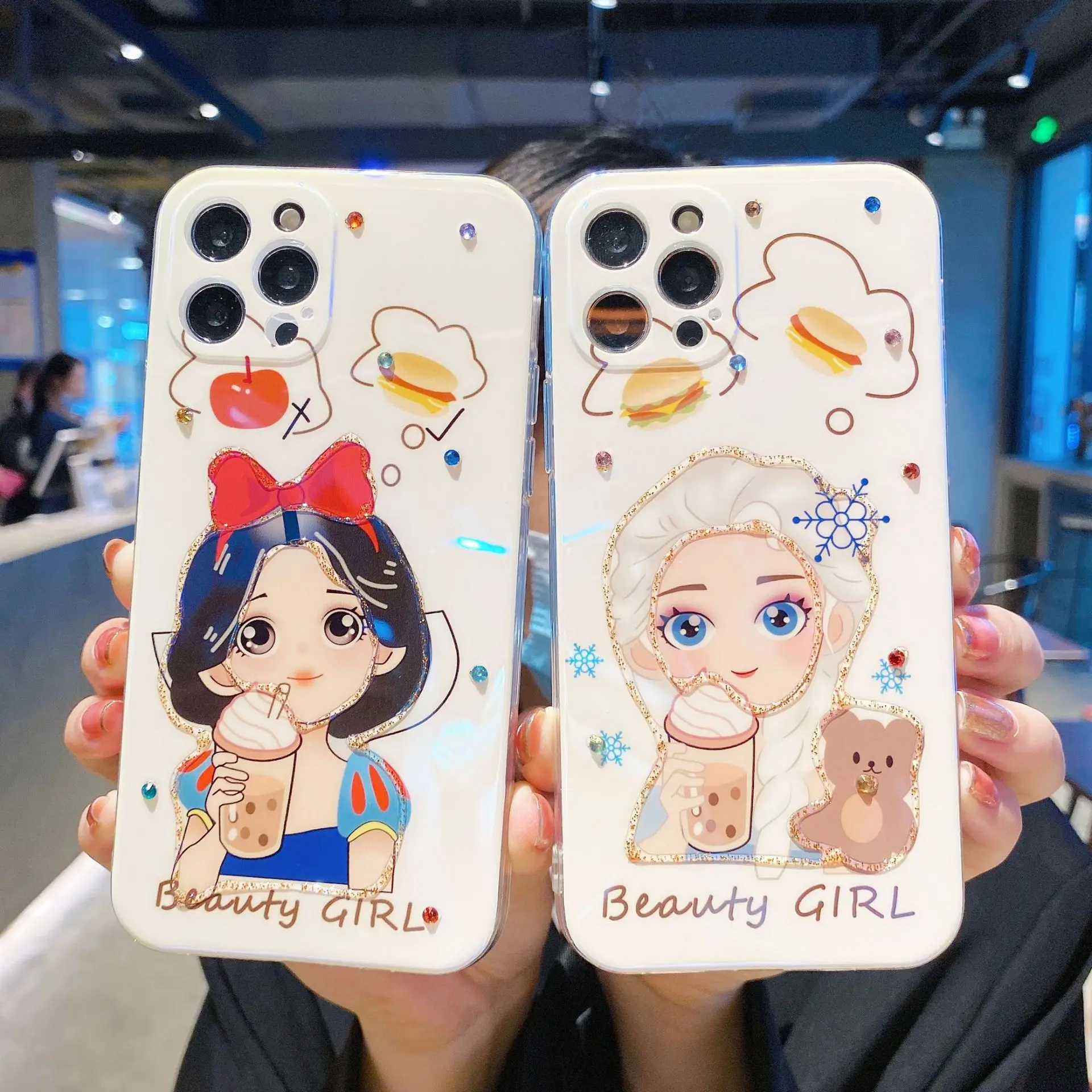 

For iPhone 12 Case Six Princess Protective Case For iPhone All Series Case iPhone 11 12 Pro Max X XS XR Shockproof Phone Case