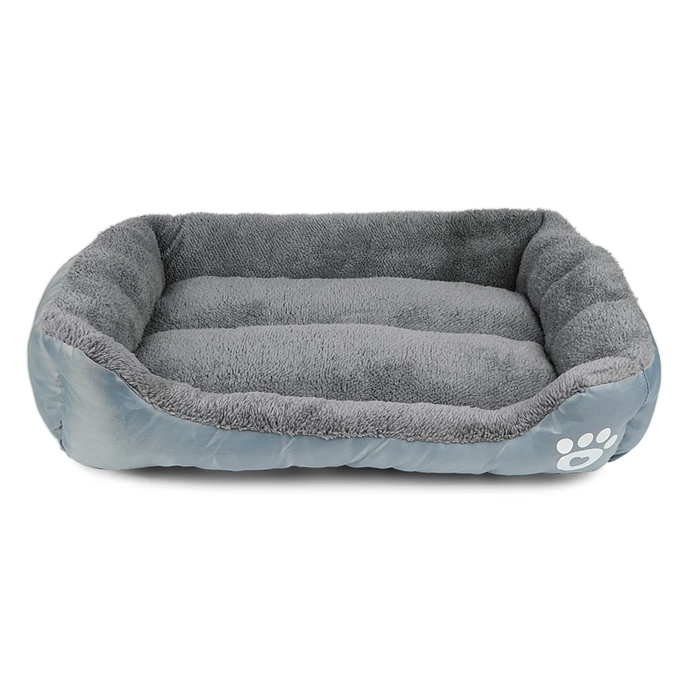 New M/L Size 3 Color Paw Print Pet Sofa Dog Cat Warm Bed Waterproof Bottom Soft Fleece Mat House Petshop Cama Perro | Дом и сад