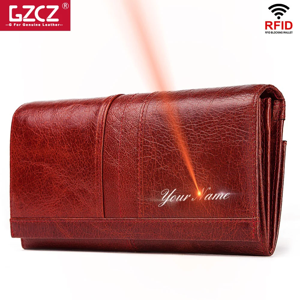 Женский кошелек из натуральной кожи GZCZ модный ручной работы для монет женский