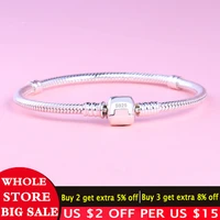 big 98 off free sent certificate real 100 925 sterling silver basic snake chain bracelet bangles fine jewelry las925