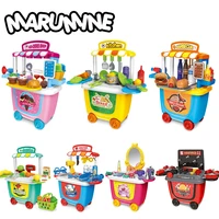 marumine kids pretend play doctor kit for children tool set kitchen toys foods supermarket educational gift for girls boys