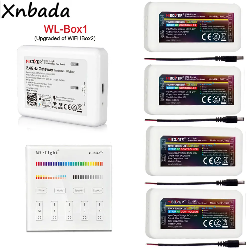Mi светильник MiBoxer 2 4G B4 RGB/RGBW/RGBWW сенсорный дистанционный светодиодный контроллер |