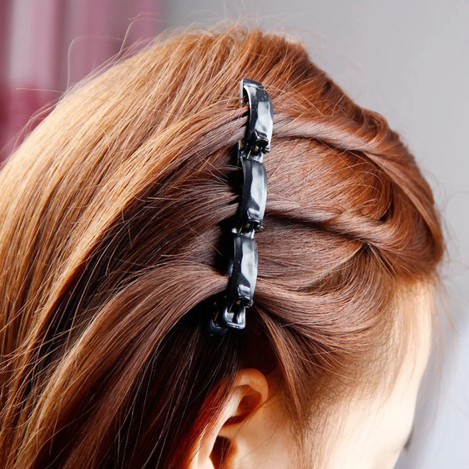 2 шт. двойная челка прическа закрутка шпильки плетеная повязка на голову обруч