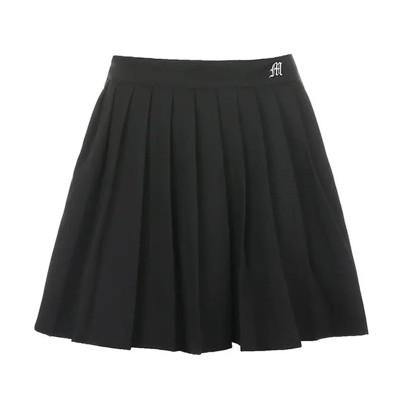 

Muyogrt Women High Waist Pleated Skirt Sweet Cute Girls Dance Mini Skirt Cosplay Black White Skirt Female Mini Skirts Short