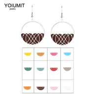 yoiumit hoop drop earring women love unlimited stainless steel earring interchangeable leather band jewelry earrings 2021 trend