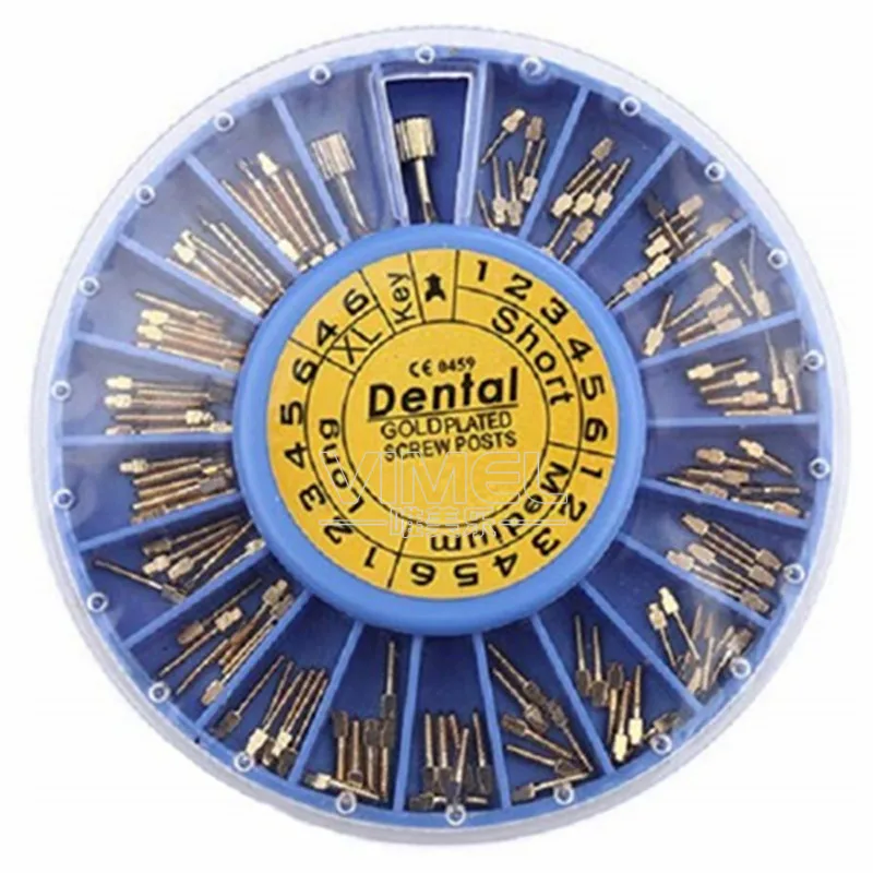 120 шт. стоматологические стержни из нержавеющей стали/Золотые для винтов