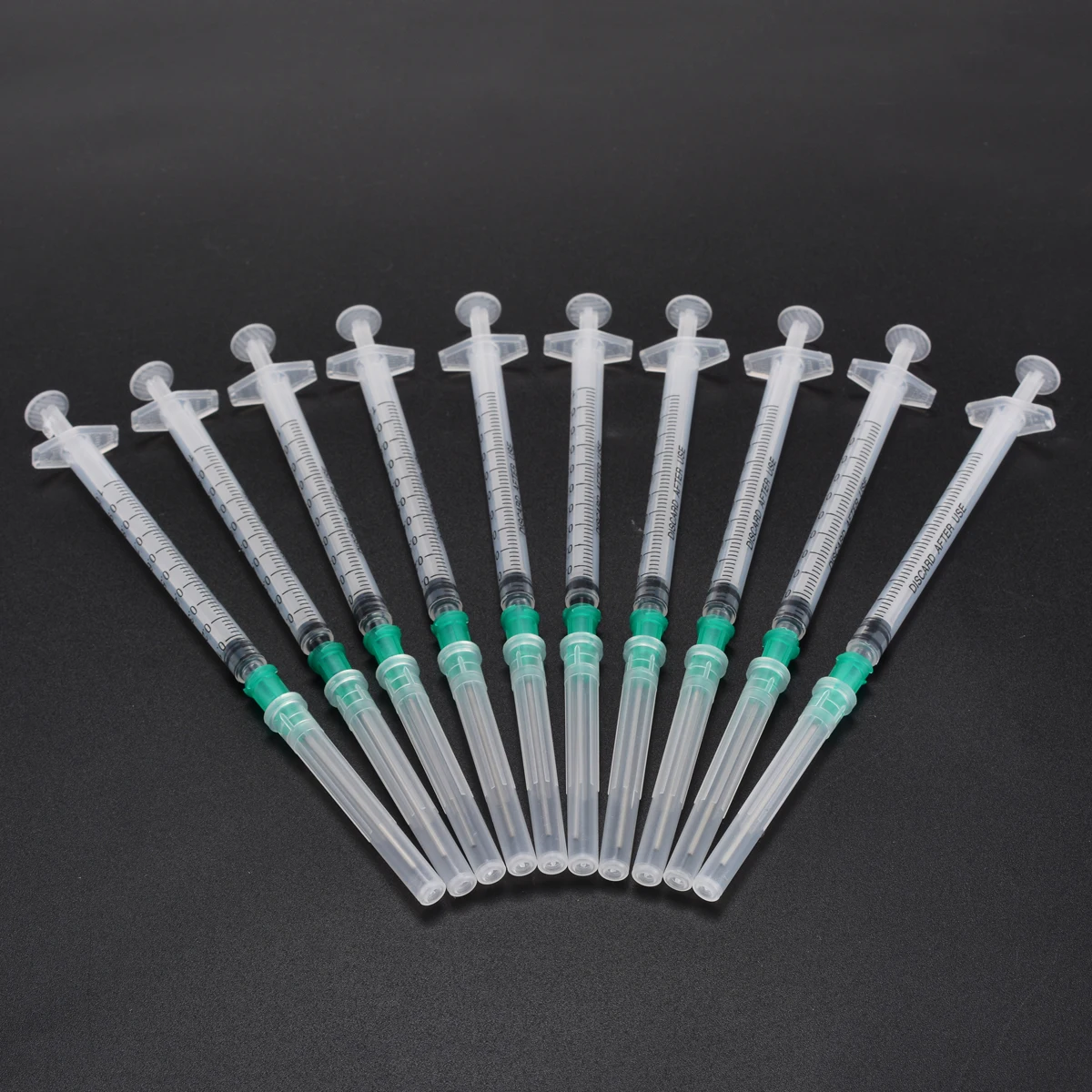 

10 Pieces Small Syringe 1ml Syringe & Protective Cover Cap Kit & 18Ga 1.5" Blunt Tip Needle For Mixing Many Liquids