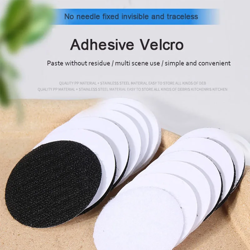 

5-30Pairs/lot 60mm Dots Stickers Strong Self Adhesive Fastener velcros adhesive tape For Bed Sheet Sofa Mat Carpet Anti Slip Mat