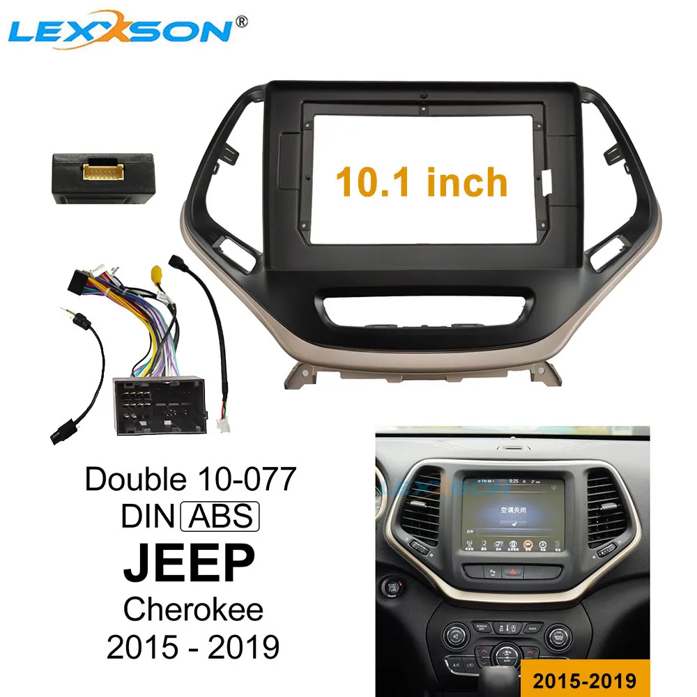 Комплект обшивки автомобильного фасции Для JEEP Cherokee 2015-2019 двойная Din