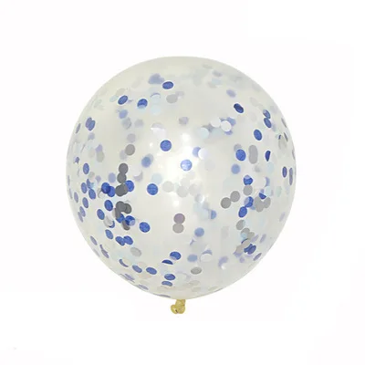 silver and dark blue 10 шт розовое золото с пайетками конфетти латексные шары Свадебные украшения для дня рождения Детские праздничные шары - Цвет: silver and dark blue